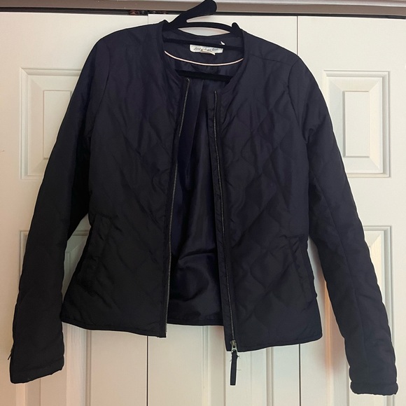 L.O.G.G. by H&M Quilted Jacket Size 4 Navy Blue - Picture 6 of 9